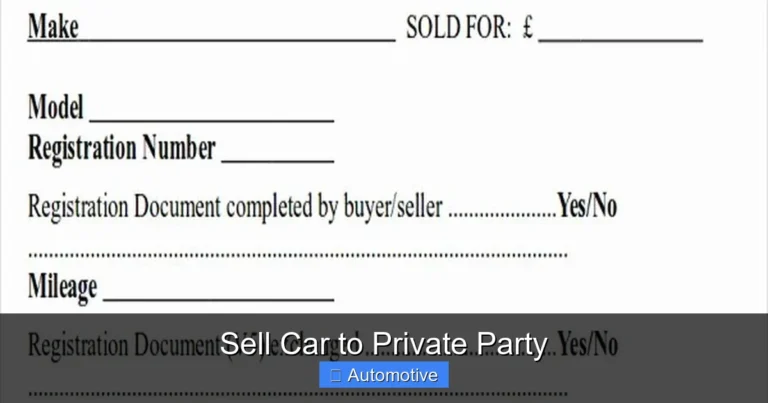 Sell Car to Private Party
