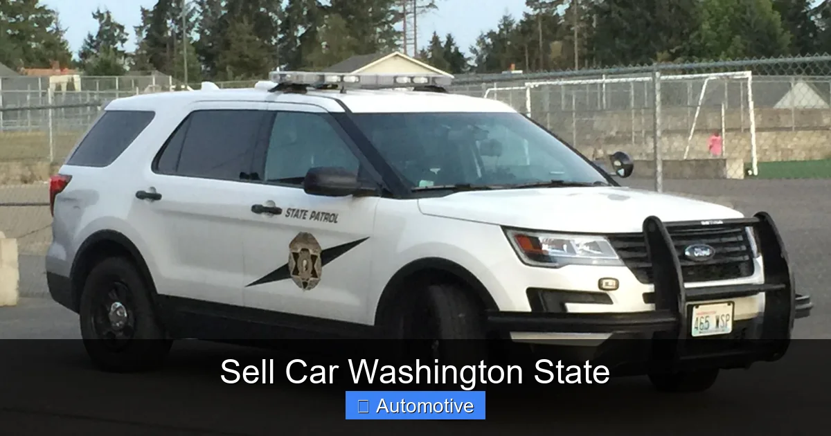 Sell Car Washington State