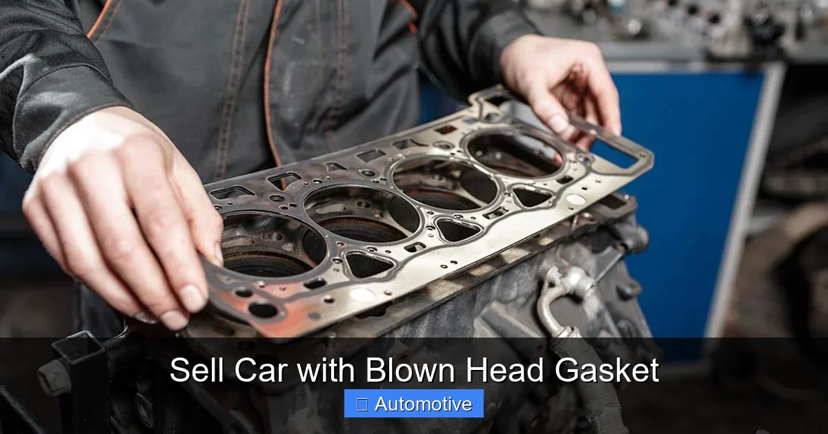 Sell Car with Blown Head Gasket