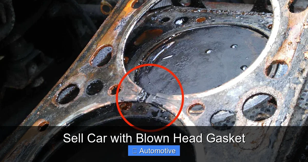 Sell Car with Blown Head Gasket