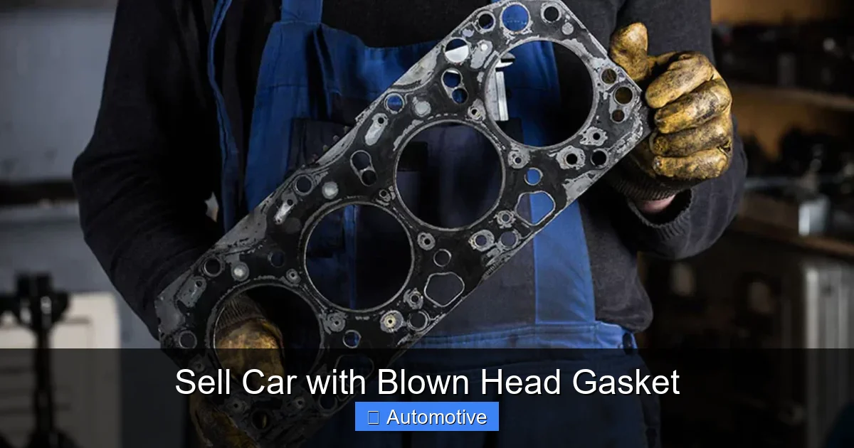 Sell Car with Blown Head Gasket