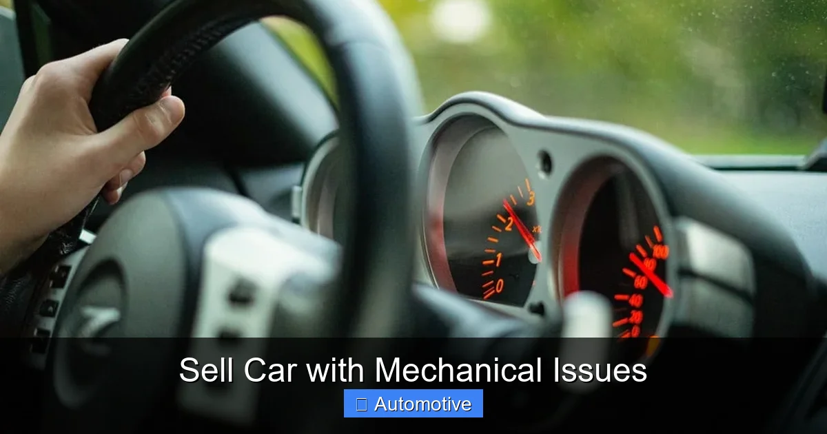 Sell Car with Mechanical Issues