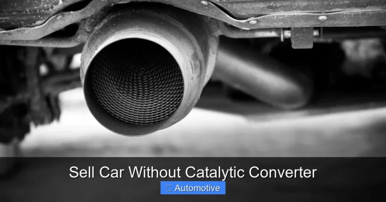 Sell Car Without Catalytic Converter