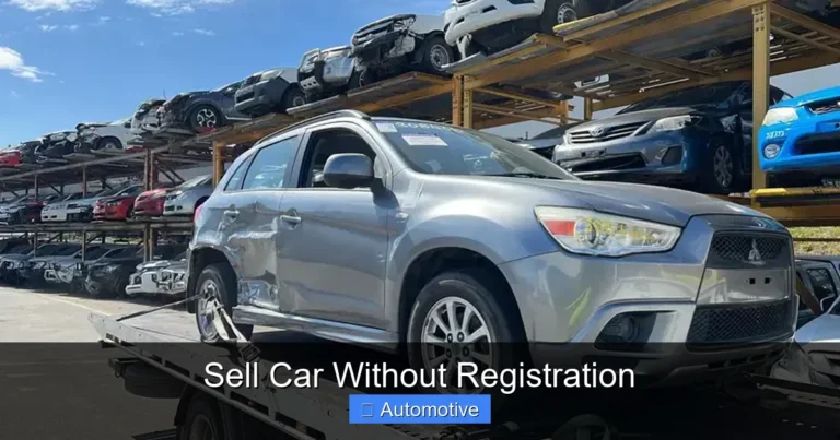 Sell Car Without Registration