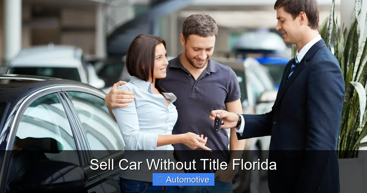 Sell Car Without Title Florida