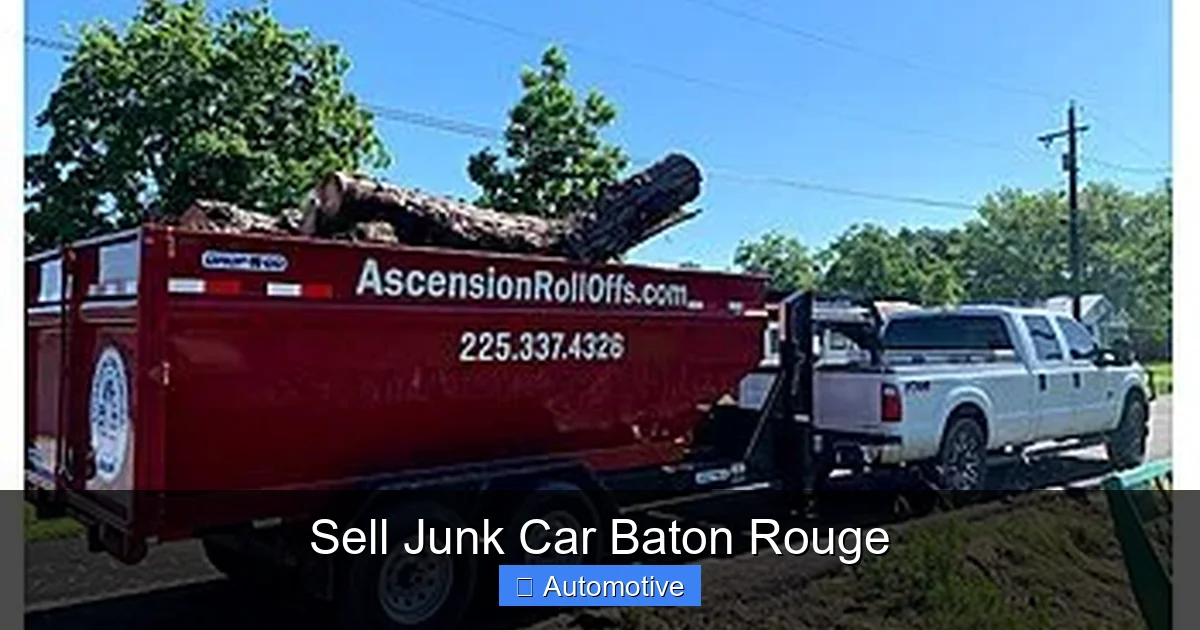 Sell Junk Car Baton Rouge