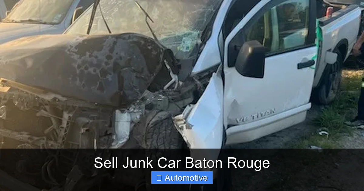 Sell Junk Car Baton Rouge
