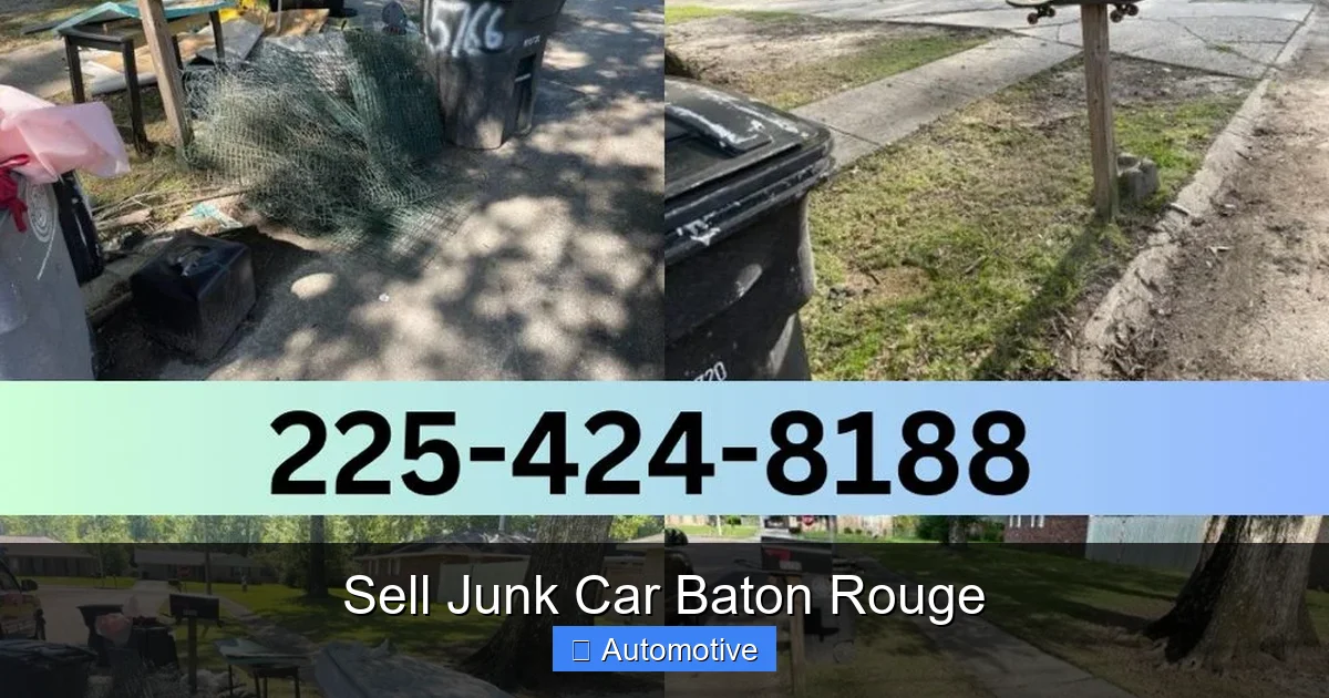 Sell Junk Car Baton Rouge