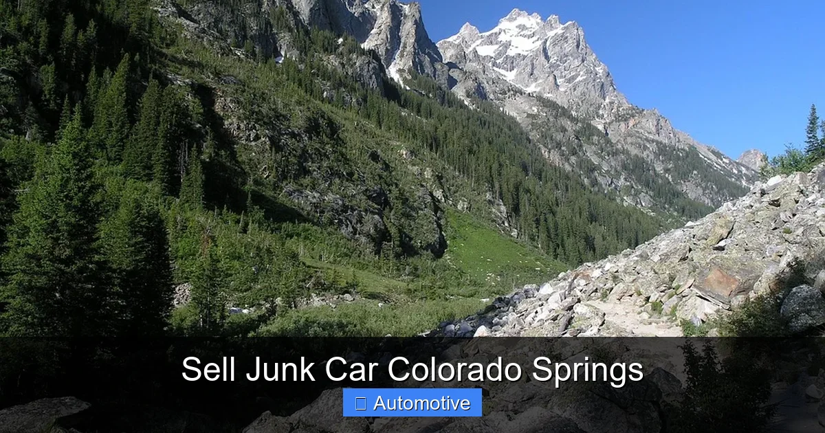 Sell Junk Car Colorado Springs