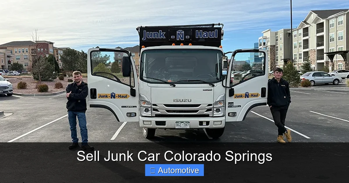 Sell Junk Car Colorado Springs