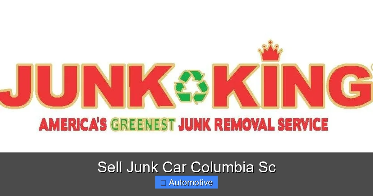 Sell Junk Car Columbia Sc