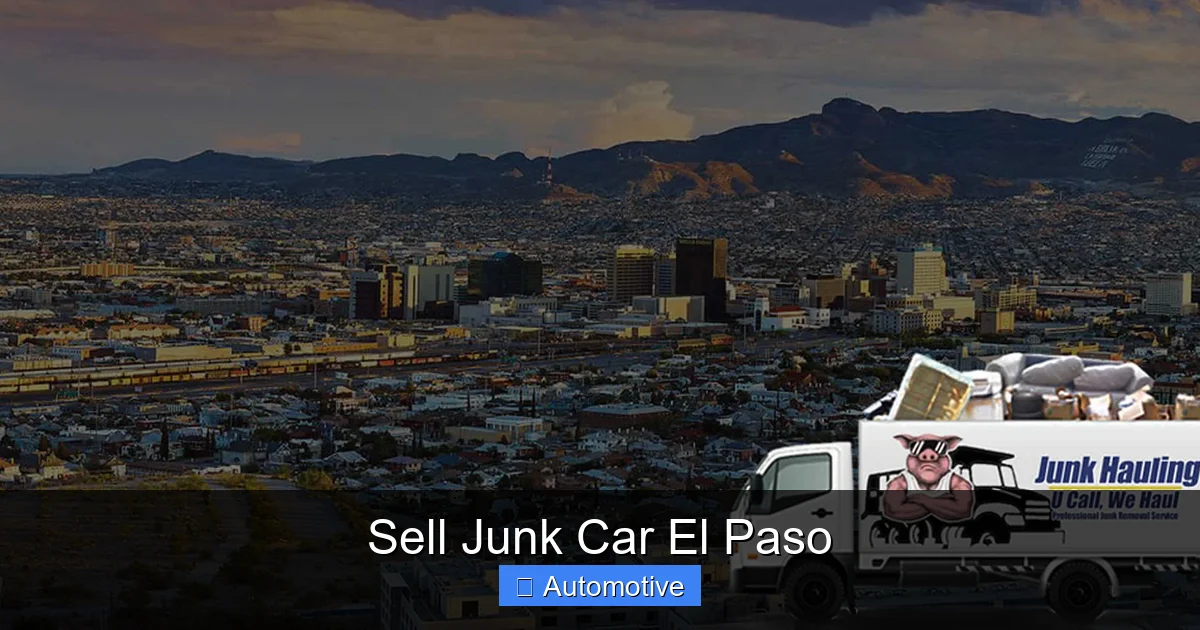 Sell Junk Car El Paso