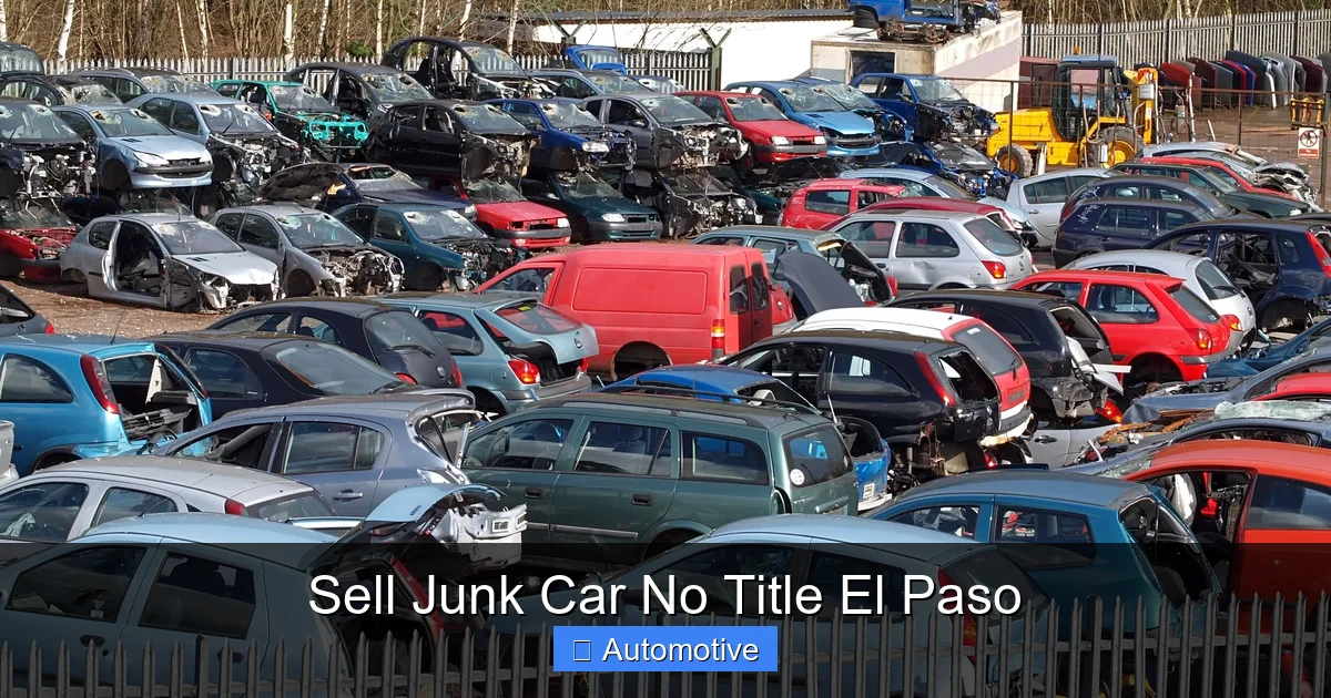 Sell Junk Car No Title El Paso
