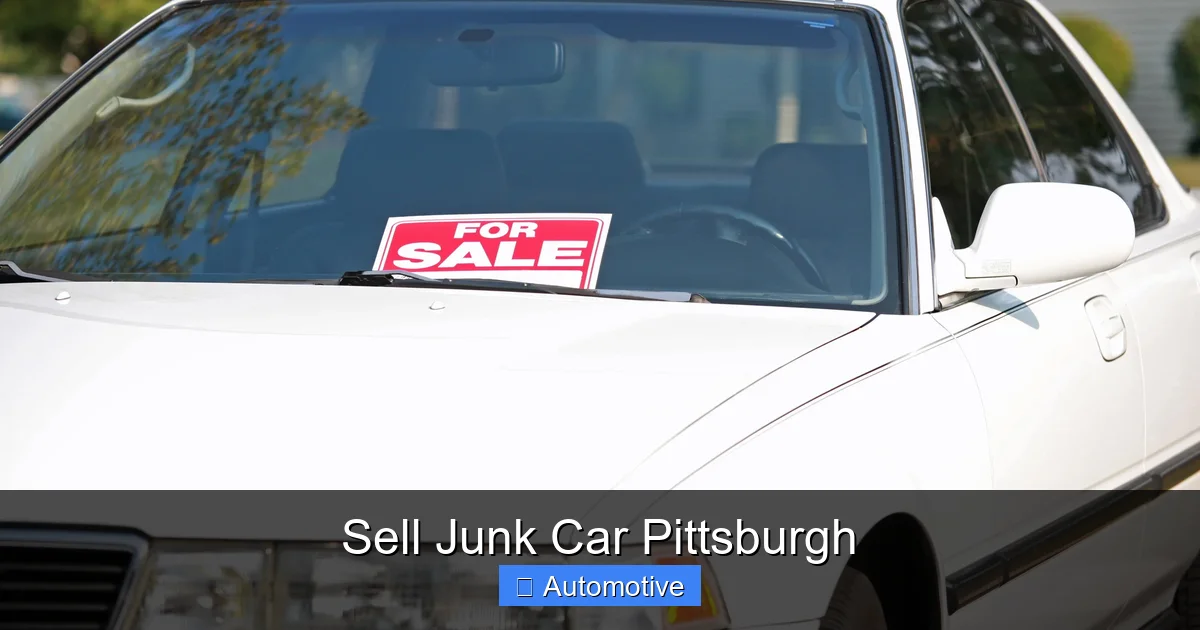Sell Junk Car Pittsburgh