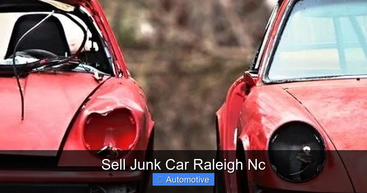Sell Junk Car Raleigh Nc