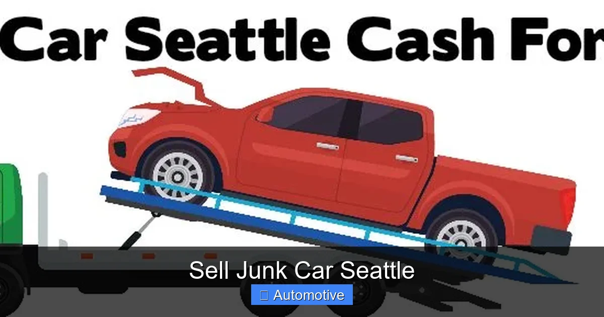 Sell Junk Car Seattle