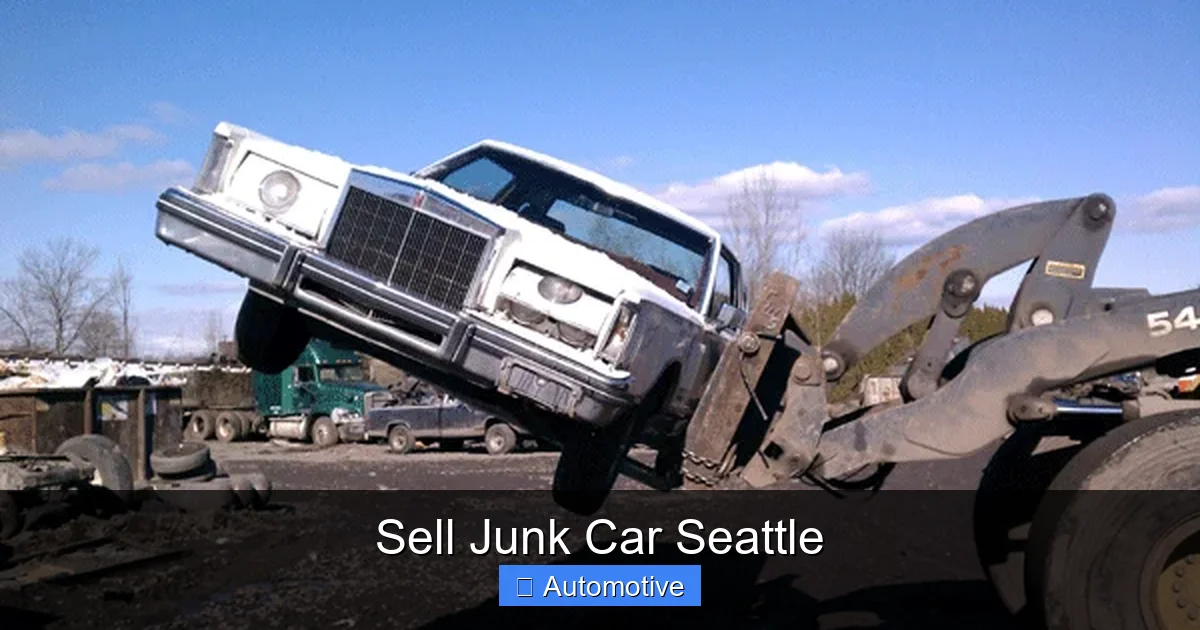 Sell Junk Car Seattle