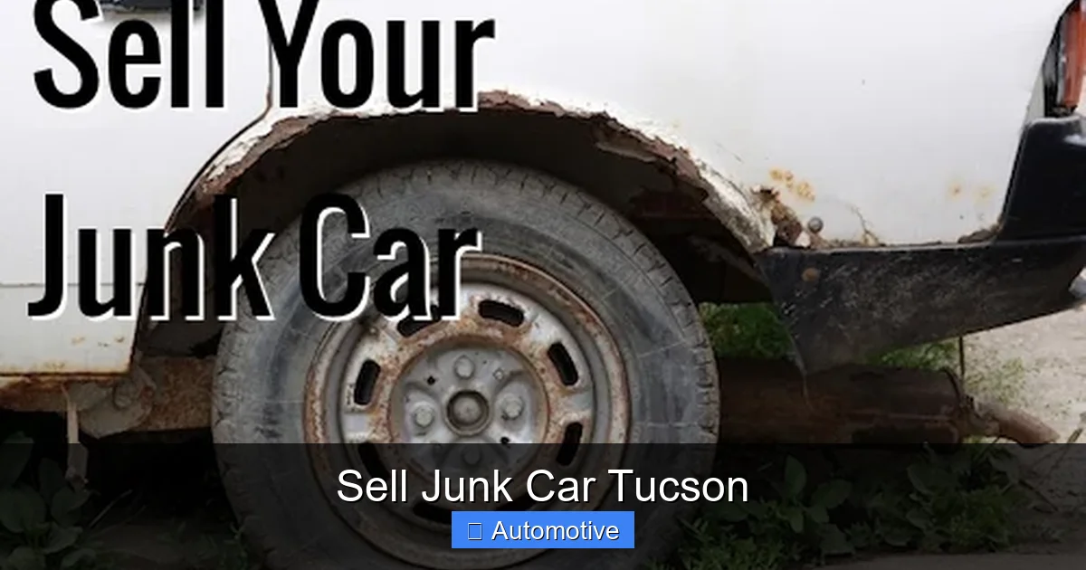 Sell Junk Car Tucson