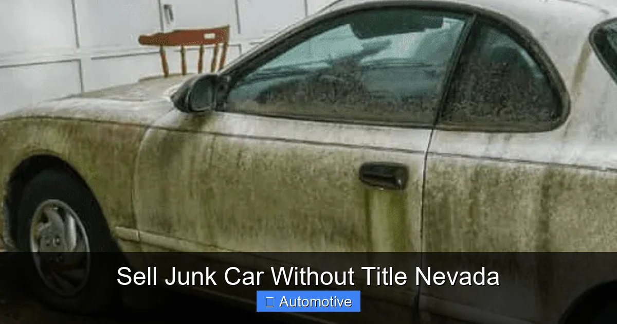 Sell Junk Car Without Title Nevada
