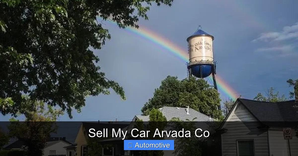 Sell My Car Arvada Co