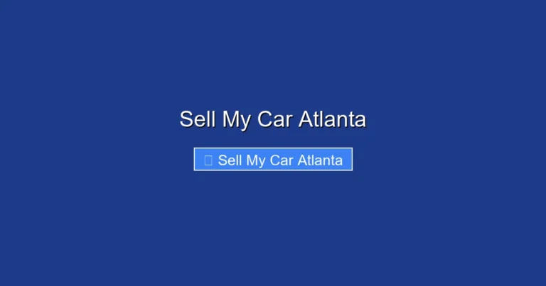 Sell My Car Atlanta