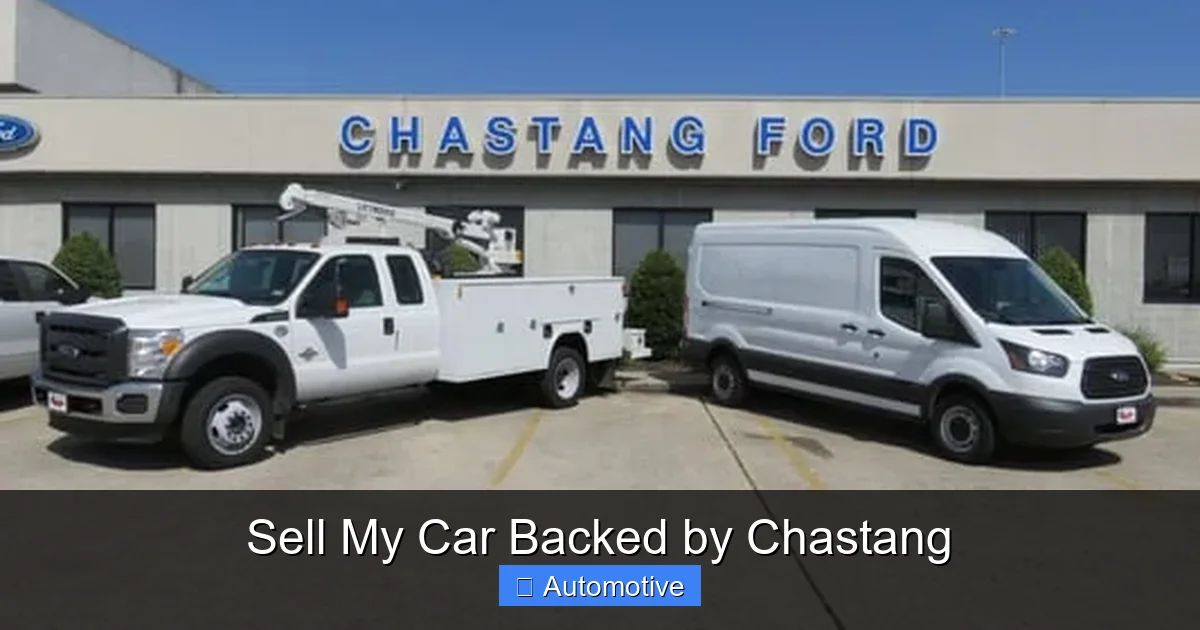 Sell My Car Backed by Chastang