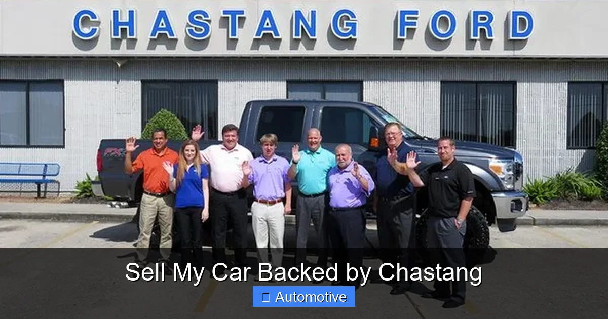 Sell My Car Backed by Chastang