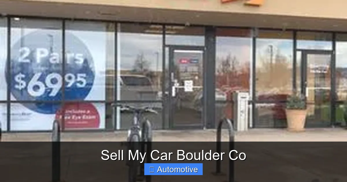 Sell My Car Boulder Co