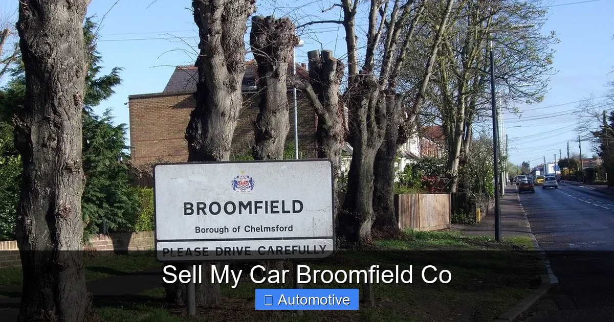 Sell My Car Broomfield Co