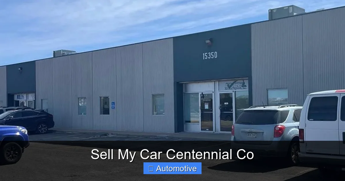 Sell My Car Centennial Co