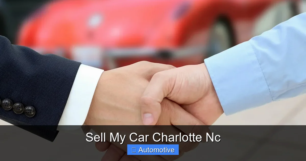 Sell My Car Charlotte Nc