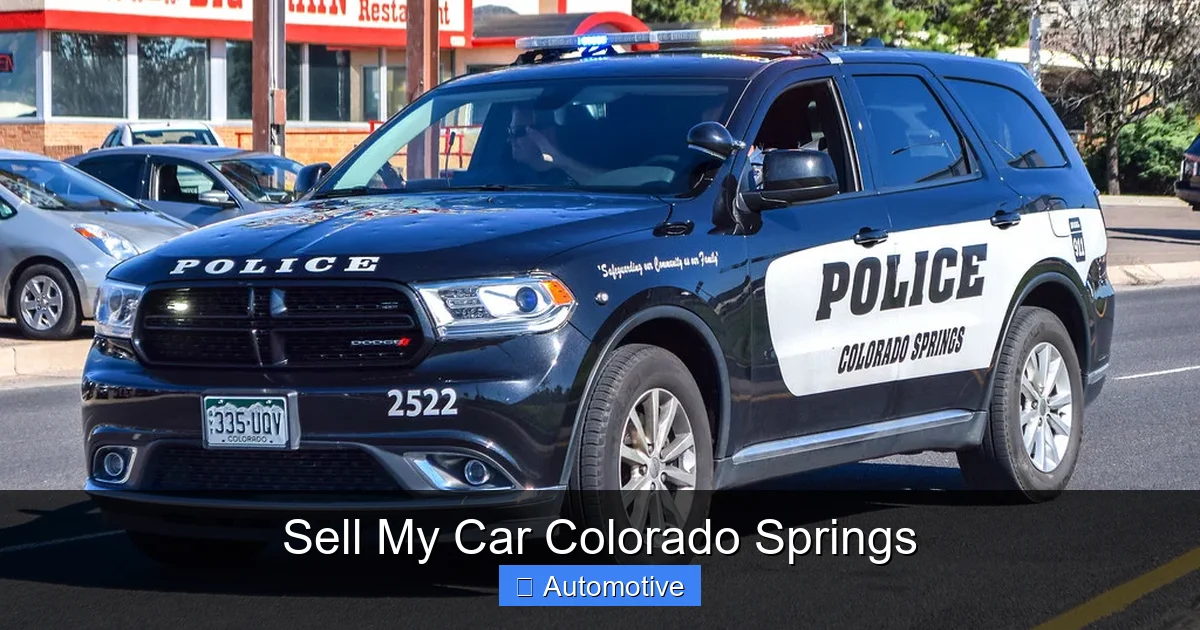 Sell My Car Colorado Springs
