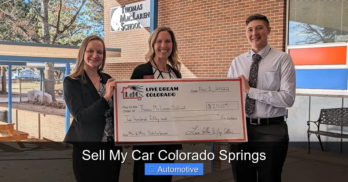 Sell My Car Colorado Springs