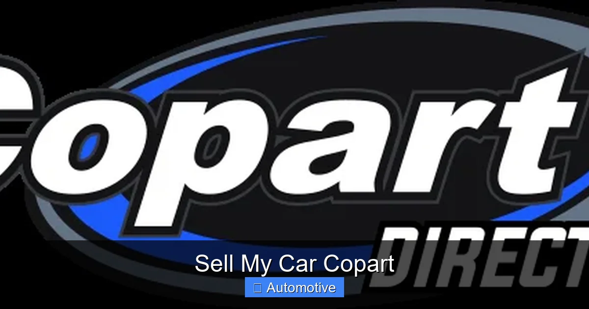 Sell My Car Copart