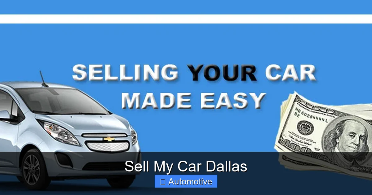 Sell My Car Dallas