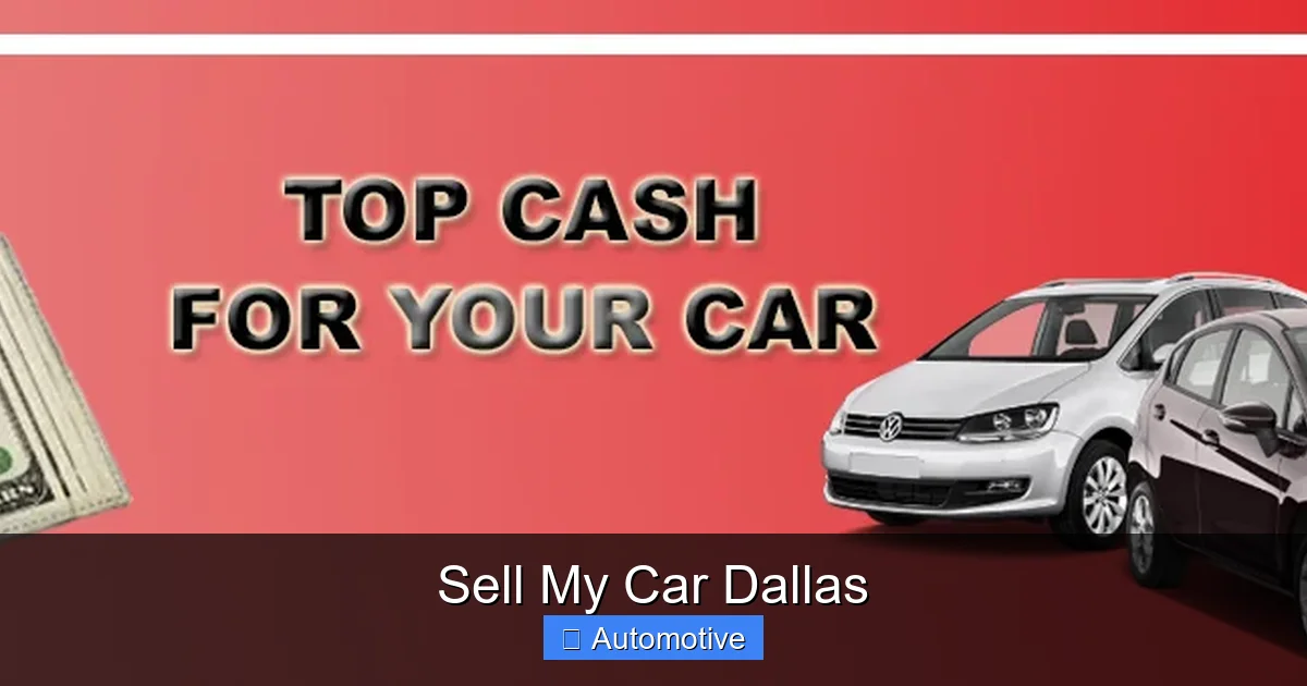 Sell My Car Dallas
