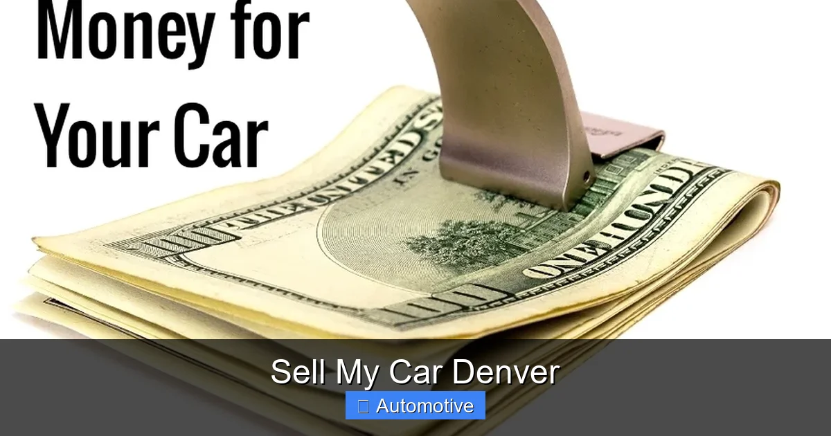 Sell My Car Denver