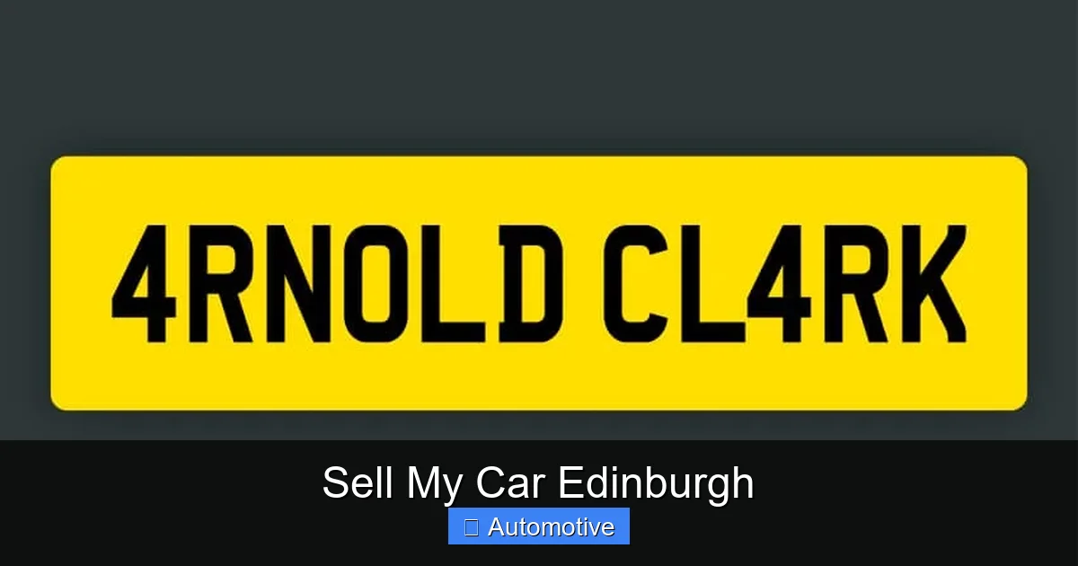 Sell My Car Edinburgh