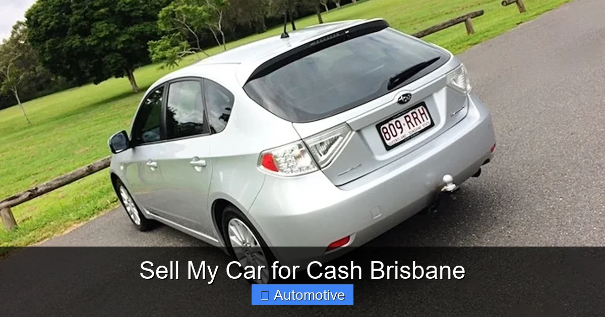 Sell My Car for Cash Brisbane