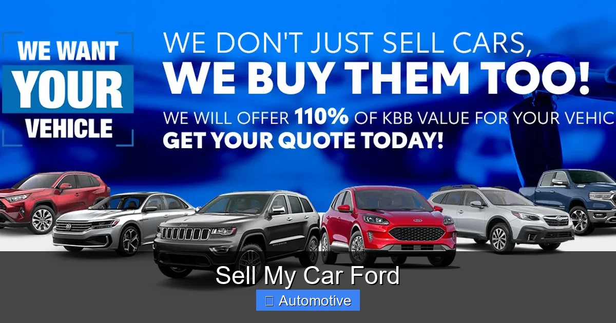Sell My Car Ford