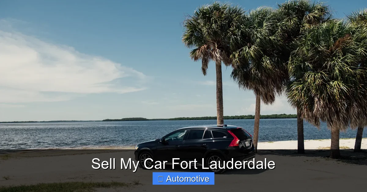 Sell My Car Fort Lauderdale