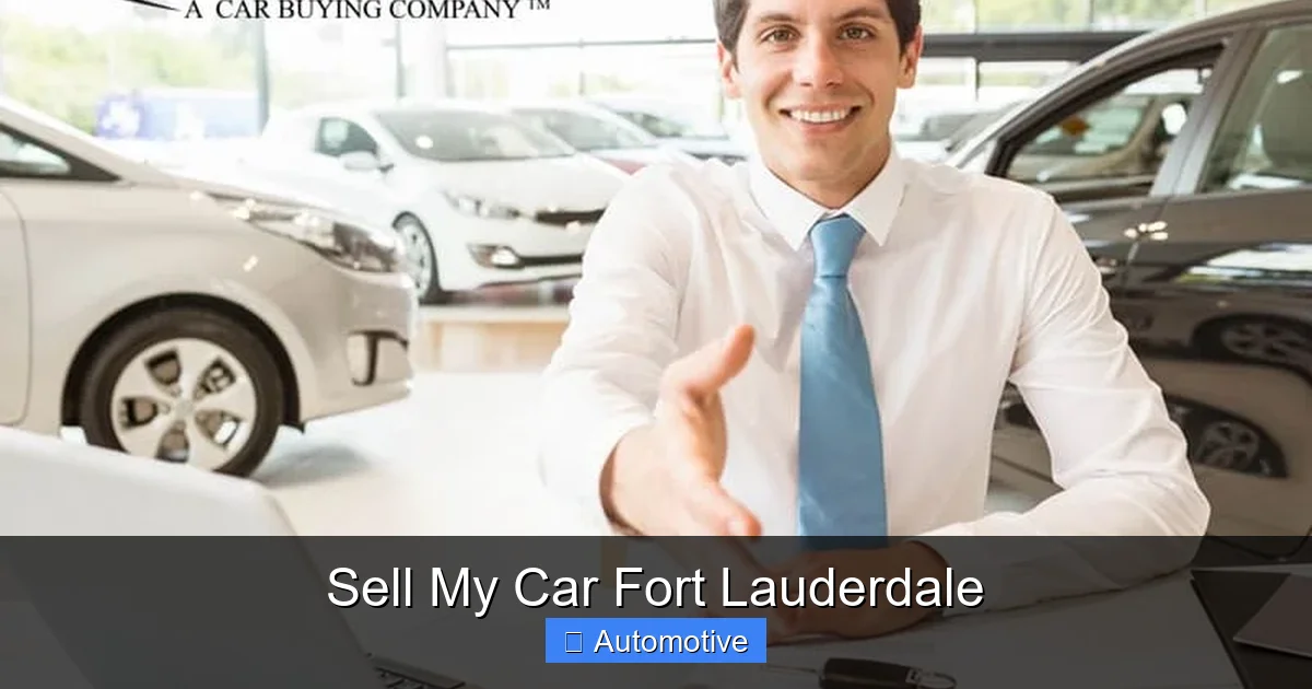 Sell My Car Fort Lauderdale