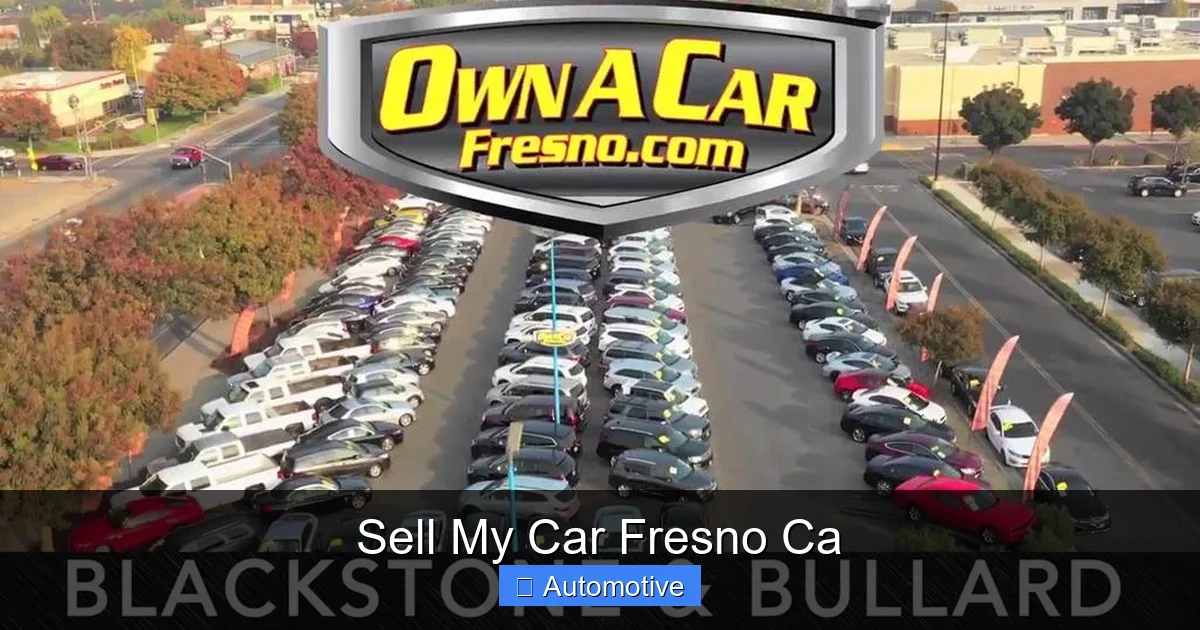 Sell My Car Fresno Ca