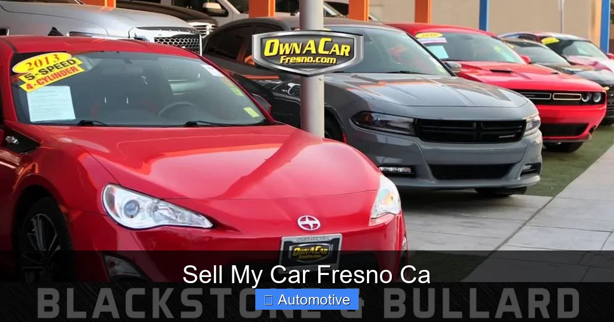 Sell My Car Fresno Ca
