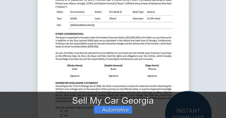 Sell My Car Georgia
