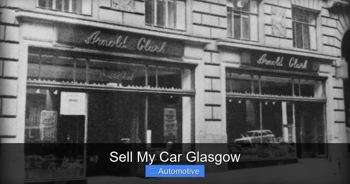 Sell My Car Glasgow