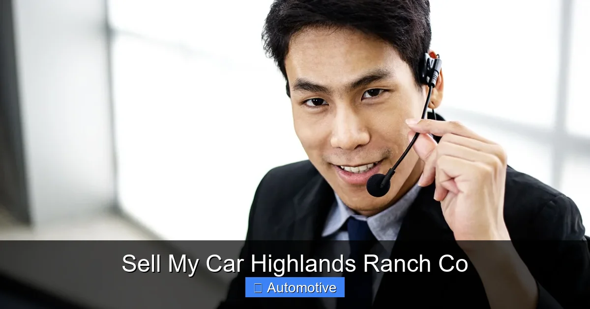 Sell My Car Highlands Ranch Co