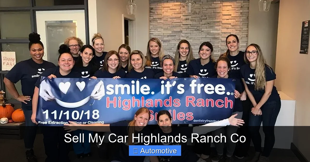 Sell My Car Highlands Ranch Co