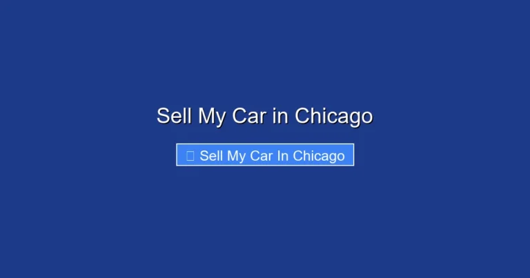 Sell My Car in Chicago