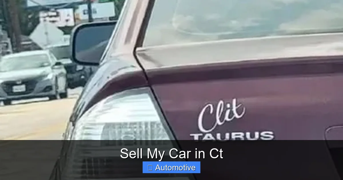 Sell My Car in Ct